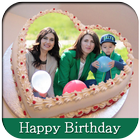 Name Photo on Birthday Cake ícone