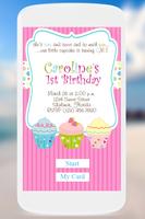 Birthday Invitation Card Maker Affiche