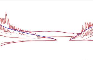 drawing scenery step by step screenshot 3