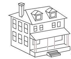 how to draw house step by step ảnh chụp màn hình 1