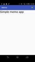 Simple Memo App syot layar 1