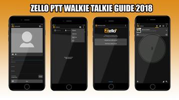 New Zello PTT Walkie Talkie Guide 2018 Affiche