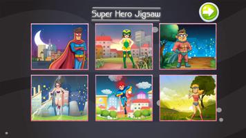 Super Hero Jigsaw Puzzle Game For kids پوسٹر