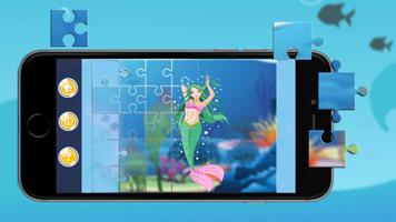 Mermaid Princess Puzzle Jigsaw Affiche