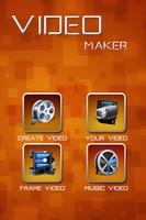 Video Maker with Music, Photos & Video Editor Affiche