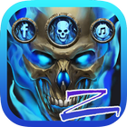 Blue Flames Launcher Theme icône