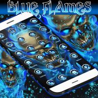 Blue Flames Launcher Theme Ekran Görüntüsü 2