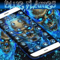 Blue Flames Launcher Theme capture d'écran 2