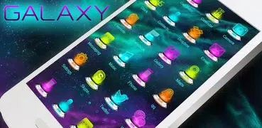 Galaxy Hologram Launcher主題