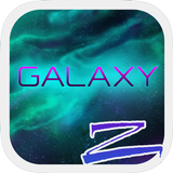Galaxy Hologram Launcher Theme Zeichen