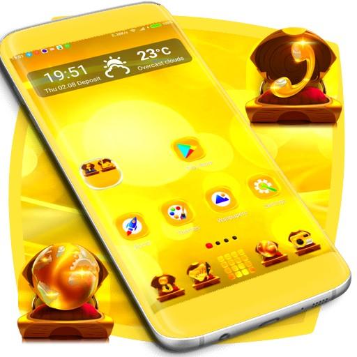 Shiny Gold Launcher Theme