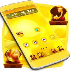 Shiny Gold Launcher Theme APK 下載