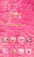 Luxury Pink Theme الملصق