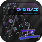 Chic&Black Theme-ZERO Launcher biểu tượng