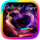 Colorful Fire - ZERO Launcher آئیکن