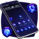 Dark Blue Glass Launcher APK
