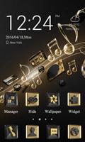 Gold Music Theme-ZERO Launcher Cartaz