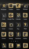 Gold Music Theme-ZERO Launcher imagem de tela 1