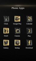 Gold Music Theme-ZERO Launcher imagem de tela 2