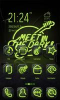 Green Neon Theme-ZERO Launcher Affiche