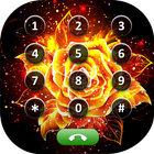 Color Shiny Rose Photo Phone Dialer-icoon