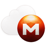 Mega cloud storage icône