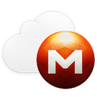 Mega cloud storage ícone