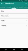 برنامه‌نما Resume Maker عکس از صفحه