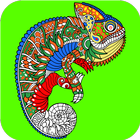 Chameleons Coloring Book for Adults 2017 Free icône