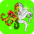 Octopus Coloring Book for Adults 2017 Free আইকন