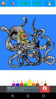 Octopus Coloring Book for Adults 2017 Free screenshot 1