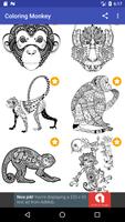 Monkey Coloring Book for Adults 2017 Free poster
