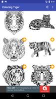 Tiger Coloring Book for Adults 2017 Free Affiche