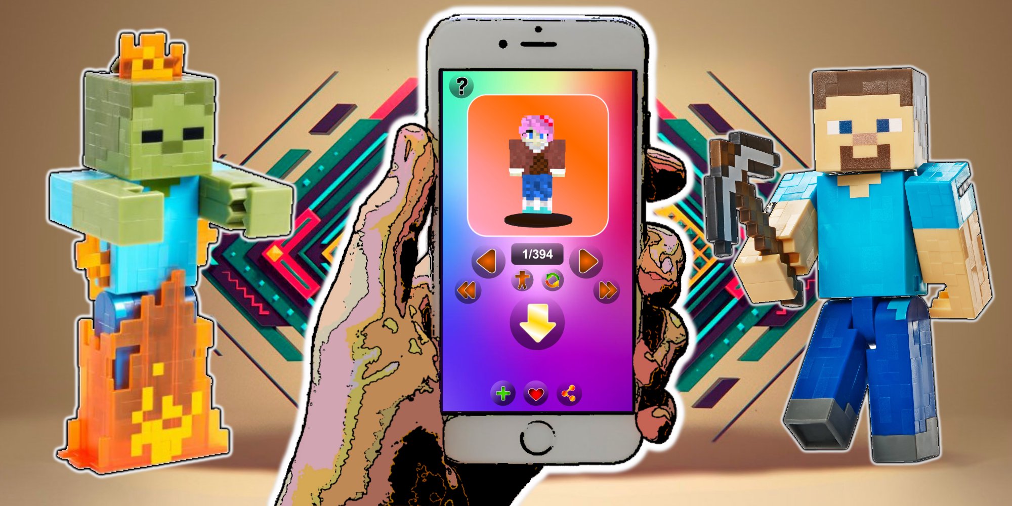 Скачать Doki Doki Literature Club Skins for Minecraft APK для Android