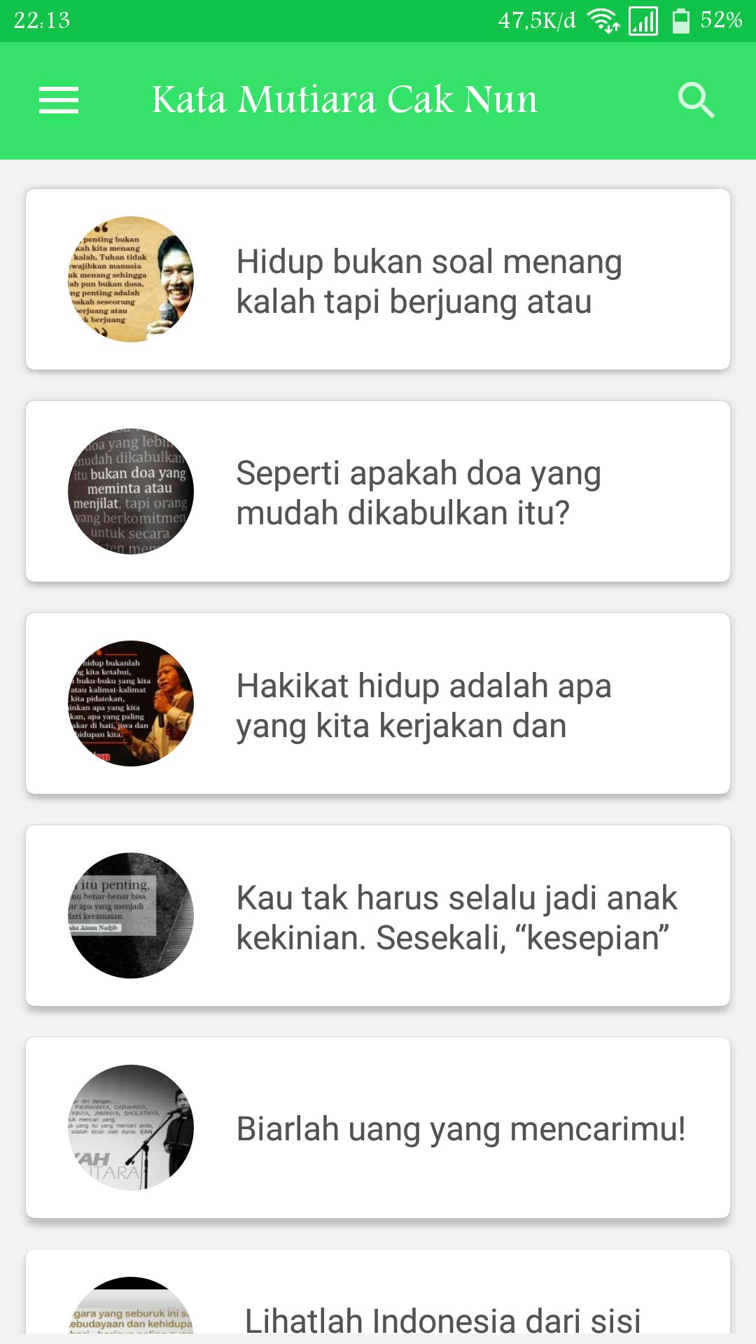 Kata Mutiara Bijak Cak Nun Für Android Apk Herunterladen