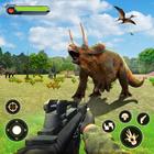 Dino caça livre arma jogo selvagem da selva animal ícone
