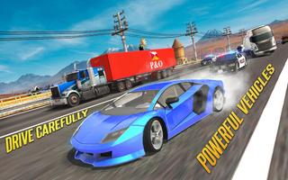 Extreme Highway Traffic Car Endless Racer پوسٹر