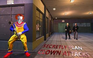 Scary Clown Streich Angriff: City Clown Sightings Plakat