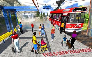 Sky Tram Cable Car Driving: Tourists Coaster Ride Affiche