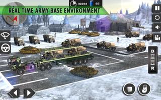 1 Schermata Neve Army Truck Driving 2017