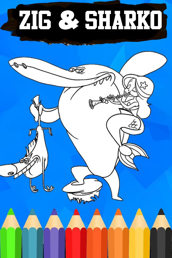 learn coloring for zig sharko for android  apk download