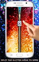 Glitter Zipper Screen Lock plakat