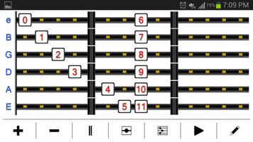 1 Schermata PockeTab: Guitar Tab Creator