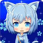 Cat Girl Anime Live Wallpaper icône
