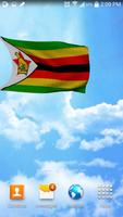 Zimbabwe flag live wallpaper captura de pantalla 2