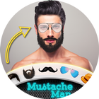 Men Beard Hairstyle Photo Edit Zeichen