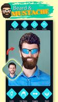 Men Beard Hairstyle Photo Edit Plakat