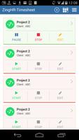 ZingTimeSheet captura de pantalla 1
