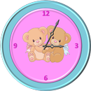 Lovely Teddy Bear Clock Widget APK