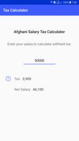 Afghan Tax Calculator Affiche